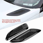 Exterior Hood Air Vent Outlet Wing Trim ABS Plastic Hood Air Vent Trim Replacement for 2012-2018 Sport 2014-2018 Discovery 4 2010-2016 2 2007-2014 (All Black)