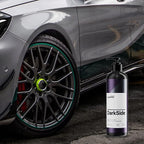 CARPRO DarkSide - Tire & Rubber Sealant, Hydrophobic & Self-Cleaning, Satin Black Shine, UV Protection, Revives Dull Faded Rubber, Ready to Use - Liter (34oz)