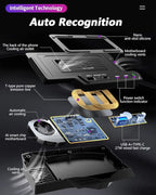 Car Wireless Charger for Mercedes-Benz GLE Coupe GLS AMG 2020-2023, 15W Qi Fast Charging Phone Pad for Mercedes Benz W167 X167 V167 GLE 350 450 AMG 53 Coupé 63 S GLS 450 580 AMG 63 Accessory