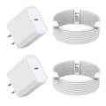 10FT iPhone 16 15 Charger Fast Charging,2Pack 20W Type C Chargers USB C Block 10Foot USB C to USB C Woven Cable, Apple i Phone 16 Charger for iPhone 16/16 Plus/16 Pro/16 Pro Max/iPhone 15 Pro Max/iPad