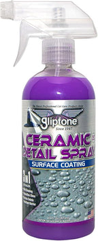 Gliptone Ceramic Detail Spray, Surface Coating, 3 in 1 Detailer (16 Fl Oz)