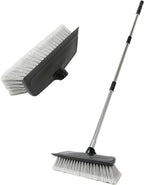 52" Dip Car Wash Brush with Long Handle for Washing Cleaning House Siding, Solar Panel, Auto Cars, SUV, Trucks, RV, Floors and More