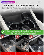 Car Wireless Charger for Mercedes-Benz GLE Coupe GLS AMG 2020-2023, 15W Qi Fast Charging Phone Pad for Mercedes Benz W167 X167 V167 GLE 350 450 AMG 53 Coupé 63 S GLS 450 580 AMG 63 Accessory