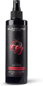 Blackline Car Care - Wild Cherry Car Air Freshener, Long-Lasting, Oder Eliminator, for Cars, Trucks, SUV, or Home Use - 8 fl OZ - Wild Cherry Air Freshener - Cherry Spray
