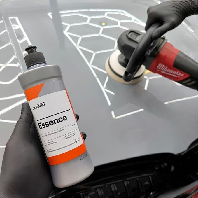 CARPRO Essence: Extreme Gloss Primer - SiO2 Protection, Nano-Tech Quartz, Remove Swirls & Build Clear Coat Thicker, Primes Surface for CQUARTZ or Reload, High Gloss Durable Resins - 250ml (8oz)