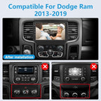 Junsun 5G WiFi (64GB ROM) Car Radio Stereo for Dodge Ram 1500 2500 3500 2013-2019,Wireless Wire CarPlay/Android Auto,9" HD Screen Support Cargo Rearview,GPS DSP RDS BT 5.0 AM/FM Auto AC