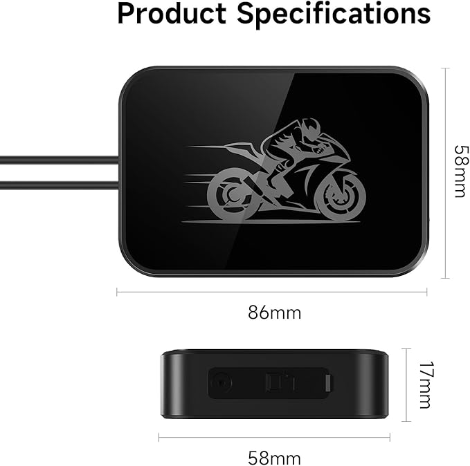 Motorcycle Dash Cam, 2K Ultra HD Front Dash Camera for Motorcycle, IP67 Waterproof, Loop Recording 24H Parking Monitor Wide Angle Night Vision with App Control, Max Support 128 GB