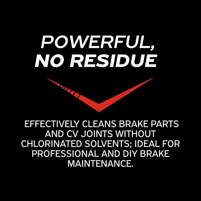 Pyroil Brake Parts Cleaner Spray, Non-Chlorinated, Fast-Drying No-Residue Degreaser for Rotors, Calipers & CV Joints, 15 oz (Pack of 6)
