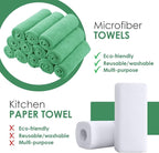Avalon Towels Microfiber Cleaning Cloths (Value Pack of 12) - Size 12 x 12 Inches, Highly Absorbent Cleaning Rags, Lint Free, Reusable and Washable, Microfiber Towels for Cars
