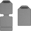 Owleys Set Seat Back Organizer & Car Seat Protector Hexy Waterproof & Non-Slip Protector for Child Car Cushion for Leather and Fabric Seats (Gray Set 2)