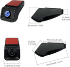 Fitcamx 4K Dash Cam Suitable for Honda 2011-2024 Vehicle Models (Rectangle Dome Light), OEM Factory Style, 2160P UHD Video, Built-in WiFi & APP, Loop Recording, G-Sensor, Easy to Install, 64GB Card