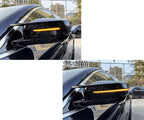 iJDMTOY Smoked Lens Dynamic Sequential Blink/Flow Full LED Side Mirror Turn Signal Light Assembly Kit Compatible with 2017-up BMW G30/G31 5 Series, 2016-2019 BMW G11 7 Series