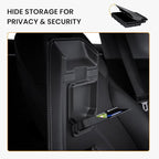 BANKKY 5PCS Center Console Organizer for Tesla Juniper: 2025-2026 New Model Y Accessories Center Console Storage Tray Armrest Hidden Box Orgainzer and Underseat Storage Box Durable ABS Anti-Slip