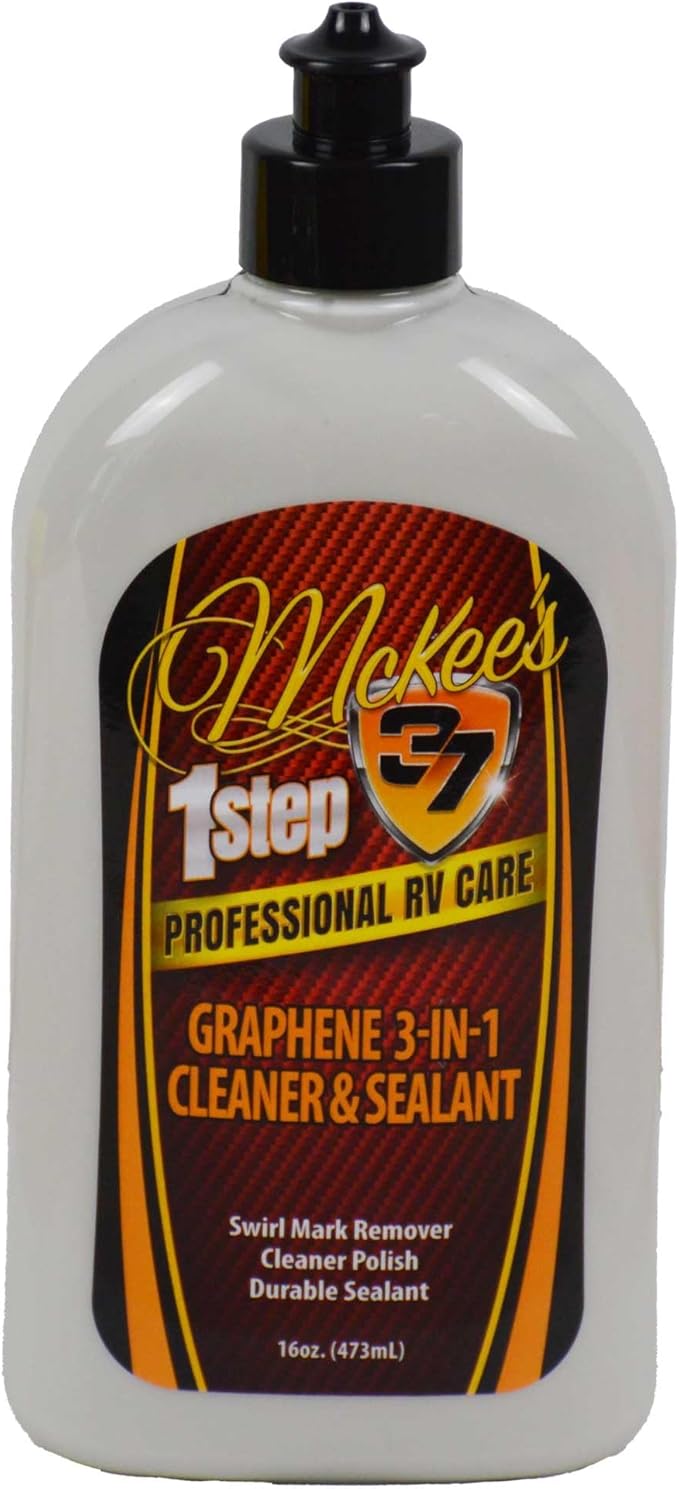 McKee’s 37 Professional RV Graphene 3-in-1 Cleaner, Polish & Ceramic Sealant – Wash, Shine & Protect RV Paint, Gel Coat & Fiberglass