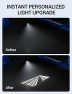 Motrobe 4PCS Puddle Lights for Tesla Model Y Juniper 2025 2026 Model 3 Highland 2024-2026 4K HD Ultra-Bright Light Carpet Door Projector Lights No Error Code Never Fade Tesla Accessories