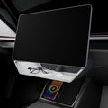 for Model Y Juniper Under Screen Storage Organizer 2025-2026 Upgrade, Model 3 Highland Center Console Organizer Tray 2024-2026 for Tesla Model Y Juniper Accessories, White