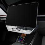 for Model Y Juniper Under Screen Storage Organizer 2025-2026 Upgrade, Model 3 Highland Center Console Organizer Tray 2024-2026 for Tesla Model Y Juniper Accessories, White