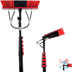 Telescopic Rod Window Cleaning Water Guide, Telescopic Wash Brush Telescopic Rod, PV Tool Cleaning Device, Wash Brush, Window Cleaner,6M