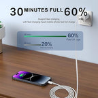 6FT 30W USB Type C Fast Wall Charger Block for iPhone 16e 16 15 Pro Max, AirPods 4 4th, iPad Wall Plug Cube Brick iPad Pro 13/12.9 in, iPad Air 13 iPad 10th Generation,Pencil C to USB C Charging Cable