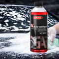 Car Wash Soap High Foam, pH Balanced Car Shampoo with Wax, Concentrated Auto Cleaning Liquid for Scratch-Free Wash, Shine & Paint Protection, for Foam Cannon & Bucket Wash (500ml)