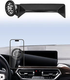 Car Phone Holder for BMW X3 X4 2022-2024 Accessories 12.3-Inch Screen Fixed Clip, Automobile Cradles Magnetic Phone Mount Compatible with MagSafe, Strong Magnets Cell Phone Base(Not Fit 10.25-inch)
