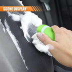Car Carpet and Upholstery Cleaning Brush, Stiff Bristle Car Detailing Carpet Scrub Brush with Hanging Hole, Vehicle Interior Detailing Brushes for Floor Mats, Couch, Leather Seat (Green)