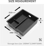 smabee Center Console Organizer Tray Compatible with 2024 2025 2026 Lexus GX 550 GX550 Accessories Armrest Storage Box ABS Insert Storage Tray Interior (Not Fit Cool Box)