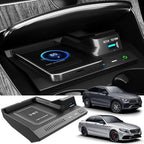 Wireless Car Charger for Mercedes Benz C-Class GLC AMG 2015-2022, 15W Fast Charging Phone Charger Pad for Mercedes-Benz C180/C200/C260/C300/C450 GLC200/GLC260/GLC300 AMG C43/C63/GLC43/GLC63