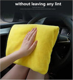 Absorbent Microfiber Cleaning Towel - Thick Double Layer Soft Drying Cloth for Car Body Washing and Detailing(30 60,A)