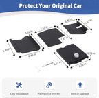 RT-TCZ for Wrangler JL Center Console Organizer Gun Safe Box with Lock for Jeep Wrangler JL JLU 2018+ for Gladiator JT 2020+ Black Storage Accessories