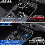 Wireless Car Charger for Honda CRV 2023 2024 2025, Dual Wireless Fast Phone Charging Pad for 6th Gen Honda CR-V LX EX Sport Hybrid Center Console Panel Interior Accessories Upgrades