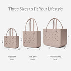 BOGG BAG Medium Tote – 15” x 12.5” x 5” – Durable, Washable, Tip-proof – Beach, Pool, Boat, Work, Sports (Pretty as a Periwinkle)