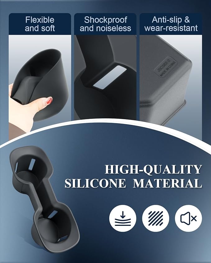 BIBIBO for New 2026 Subaru Outback Cup Holder 2026 Subaru Outback(Premium,Limited,Touring,Wilderness,Limited XT,Touring XT) Silicone Cup Holder Insert Organizer