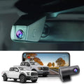 Fitcamx Front 2K Rear 1080P Dash Cam for 2021-2025 Ford F150 F250 Limited XLT XL Raptor Lariat Platinum King Ranch Tremor, OEM Look, Dual HD Video, Loop Recording WiFi, G-Sensor, Easy to Use, 64GB