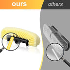 Tanlade 2 Pcs Car Wash Brush Head with Soft Detailing Bristle Flow Through Car Cleaning Brush Exterior Wash Equipment for Auto Truck RV Boat Camper(12 Inch,Yellow)