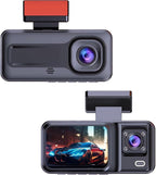 1080P Dash Camera for Car,Dash Cam Front and Inside with G-Sensor,3.16” IPS Screen,24Hr Parking,170°Wide Angle,Loop Recording,IR Night Vision (Black)
