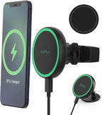 Magnetic Wireless Car Charger Mount Compatible with Magsafe iPhone 15/ iPhone 14/iPhone 13, Fast Charging Air Vent Magnet Accessories Car Phone Holder