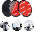 Dashboard Pad Mounting Disk for Suction Cup Mount, 2pcs Adhesive Disc for Car Phone Holder Base, Large Sticky Plastic Dsk Replacement for Garmin GPS, Sat Nav, Tablet, Cellphone Bracket - 95mm (3.74")