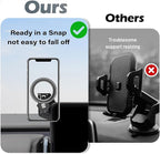 Car Phone Holder for 2025 2026 Volvo EX30 Accessories Apply to 12.3 Inch Touch Screen Fixed Clip Magnetic Cell Phone Mount Hands-Free 360 Degree Rotation