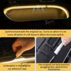Tlyard Ambient Led Trunk Lights for Tesla Model 3 Highland 2024 2025 Back Interior Frunk Lightning String for Neon Atmosphere Compatible with Tesla Accessories (Warm Light)