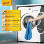 HOMEXCEL Blue Microfiber Cleaning Cloths 100 Pack, Reusable Cleaning Rags Shop Towels - Bulk Multipurpose Microfiber Towels, Lint Free Cleaning Towels for Car, House & Kitchen, 11.5 x 11.5 inch