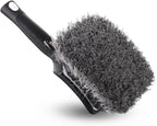 Detail Factory - ProGrip Wheel Face Brush - Ergonomic ProGrip Handle - Soft Flagged-Tip Bristles - Black Ice