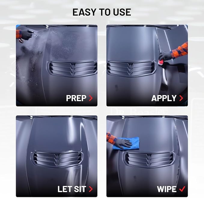 Dr. Beasley's-FK-12 Matte Film Coating Kit - Resists Fading and Yellowing, Hydrophobic for Easy Cleaning, Great for Matte Paint Protection Films, Wraps, Vinyl, and Decals, 3 fl. oz, 1 Pack