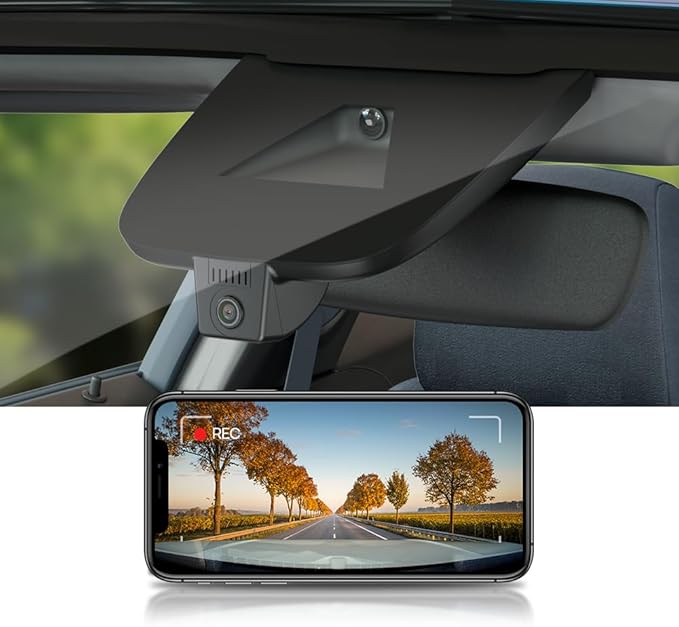 Fitcamx 4K Dash Cam Suitable for Chevy Equinox EV 2024 2025 Electric (HD2-D2000) Not for Gas-Powered, OEM Look, UHD 2160P Video, WiFi & APP, Loop Recording, G-Sensor, Plug & Play, 64GB Card
