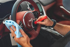 Detail Factory - TriGrip Ultra-Soft Detailing Brush Set - Scratch-Free Cleaning for Exterior, Interior Panels, Emblems, Badges, Gauges, Infotainment Screen - Solar Flare