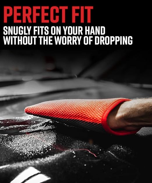 Adam's Polishes Clay Mitt - Medium Grade Clay Bar Infused Mitt | Car Detailing Glove Quickly Removes Debris from Your Paint, Glass, Wheels, & More