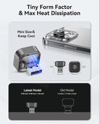 Spedal 2026 2-in-1 Wireless CarPlay & Android Auto Adapter, Ultra Mini Dongle Converts Wired to Wireless, WiFi 6 & Bluetooth 5.4, Plug & Play Stick for Cars with Factory Wired System, Low Latency
