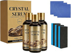 Crystal Serum, Ceramic Coating for Cars, 3.38FL.OZ 9H Nanotechnology Paint Protection Kit, Advanced Crystal Serum for High Gloss Shine & Hydrophobic Water Beading (3pcs)