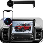 Car Phone Mount for Ford Bronco Sport (2021-2023 2024, 8" Screen), MagSafe Car Mount, 15W Wireless Charger, iPhone Magnetic Mount for Samsung & Android, 360° & Hands Free, Car Interior Accessories