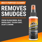 Armor All Car Wash and Car Interior Cleaner Kit, Includes Towel, Tire Foam, Glass Spray, Protectant Spray and Cleaning Spray, Multicolor, 5 Count (Pack of 1)